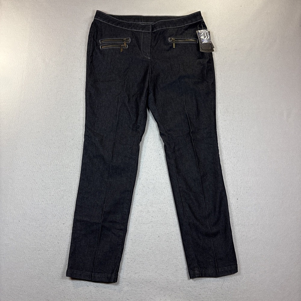 Bisou Bisou Jeans Womens 14 Blue Dark Shape Jean Skinny Stretch Shaping NWT